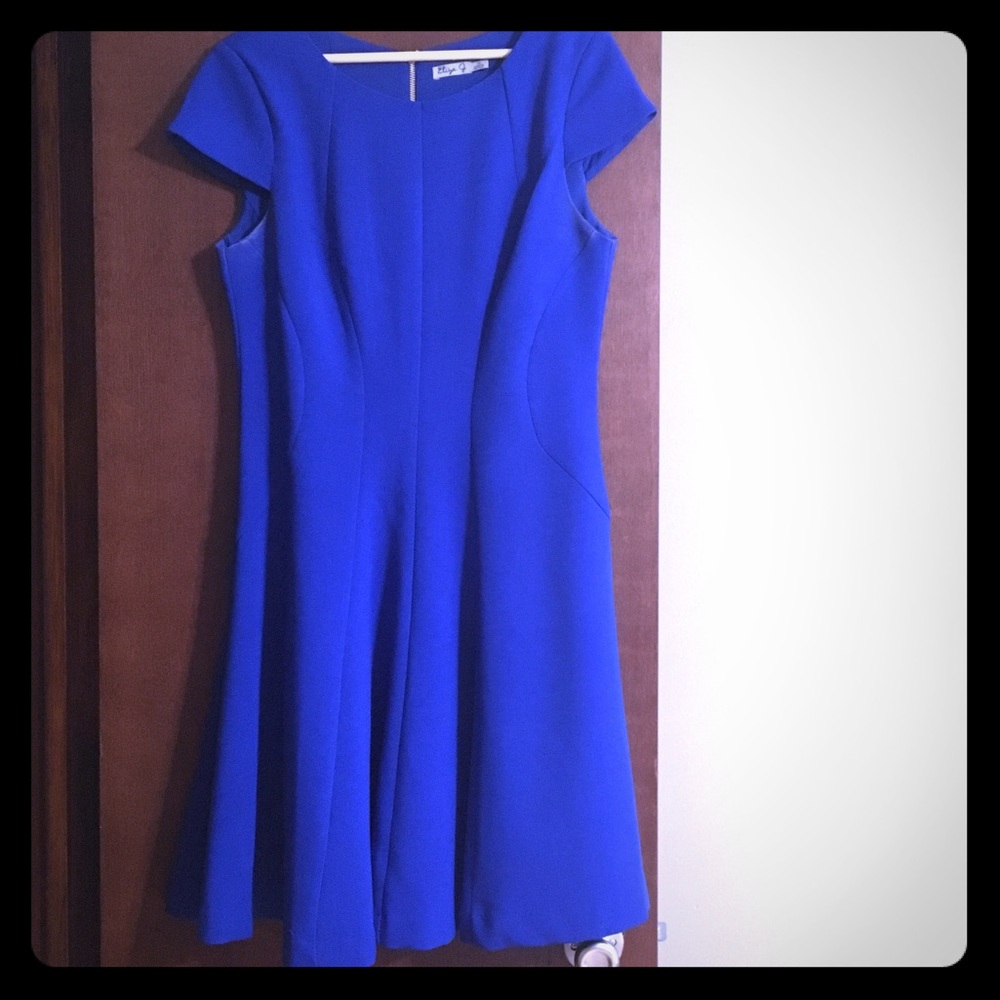 Royal blue dress!